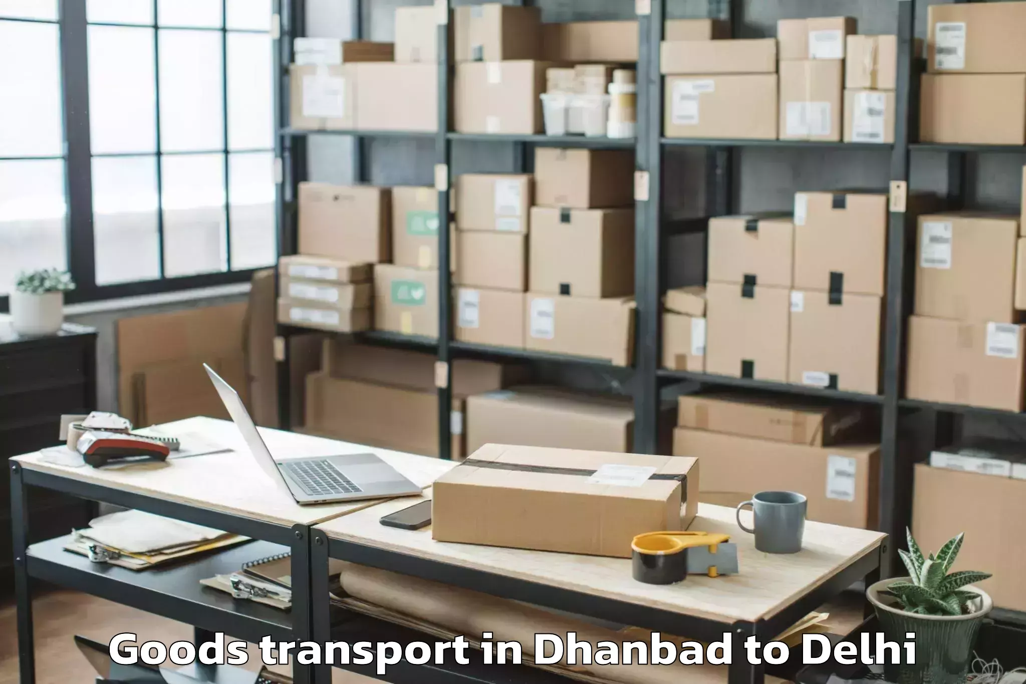 Dhanbad to Chandinchowk Goods Transport Booking